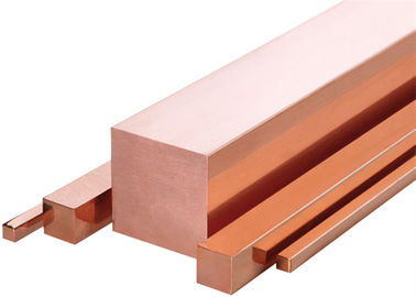 Barre carrée de cuivre ronde de Rod 16mm de T2, barre C12000 plate de cuivre de recourbement polie