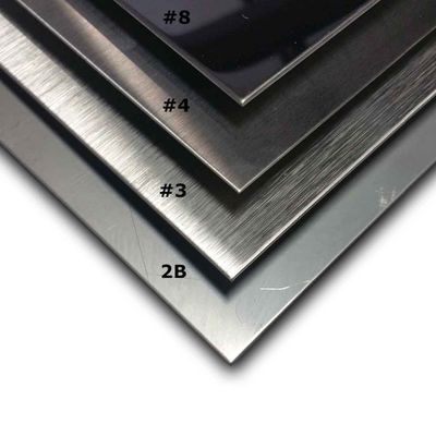 ASTM A240 Plaque d'acier inoxydable de qualité 304L/304H/409 904L/316L/316ti 2B Services de finition de surface